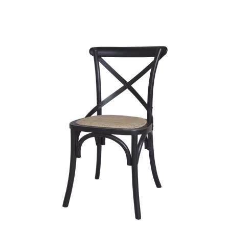 Fransk matstol med korgsits