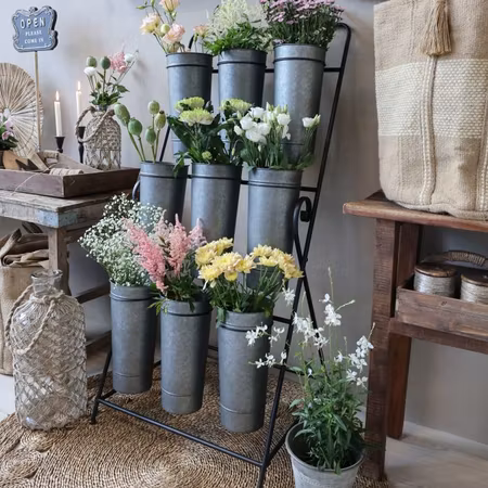 Blomhylla med 9 krukor