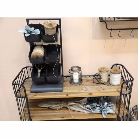 Hållare med 6 löstagbara lådor