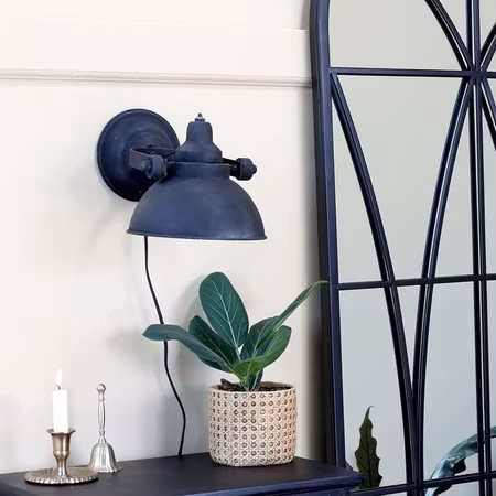 Fabrikslampa för vägg