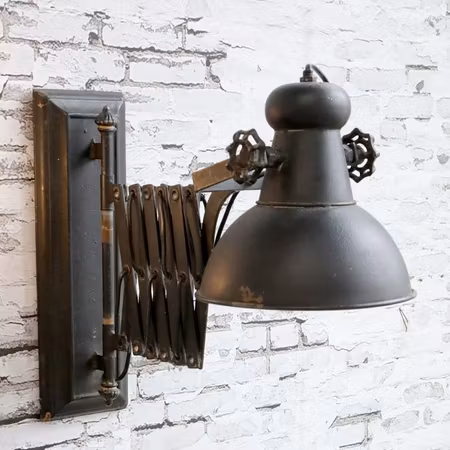 Fabrikslampa för vägg