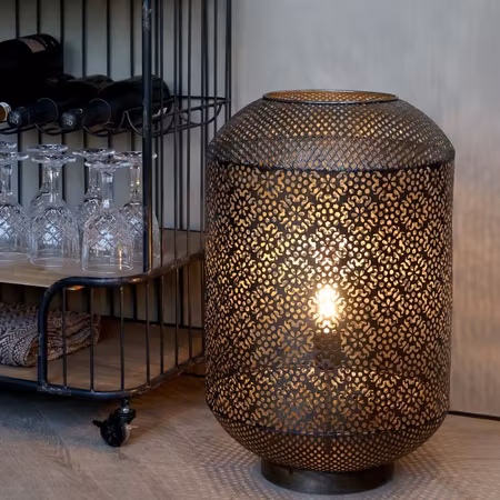 Bordslampa med mönster