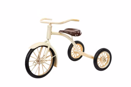 Cykel/Trehjuling Creme Metall