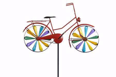 Trädgårdsstick Cykel Metall Färgglad