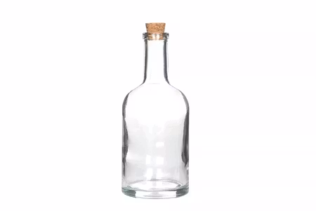 Glasflaska/Kork Klar