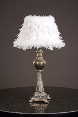 Lampskärm Fjäder Vit