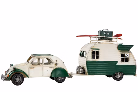 Bil & Husvagn Citroen Grön/Vit Metall