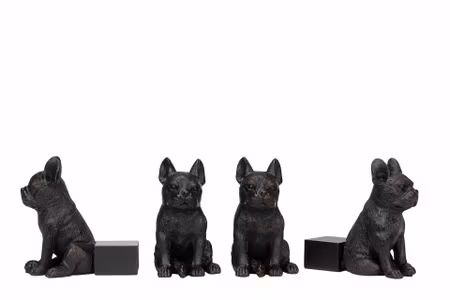 Krukfötter Bulldog Brun/Svart Poly