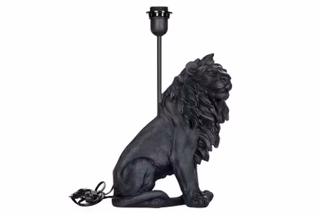 Lampa Lejon Poly svart