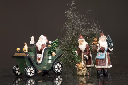Tomte Åker Bil Poly