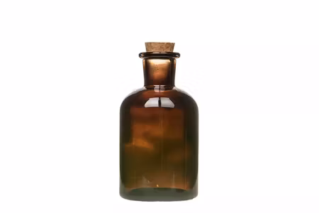 Glasflaska/Kork Mörkbrun Liten
