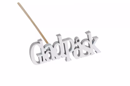 Glad Påsk Stick Vit