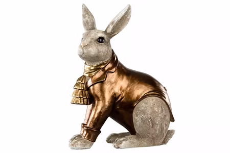 Kanin Klädd Brons Poly