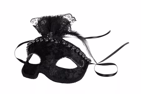 Maskeradmask Svart