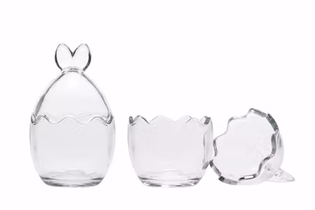 Äggskål Glas Bunny