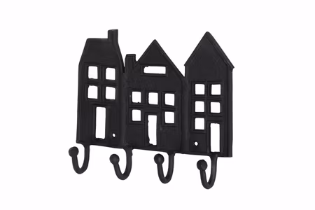 Krok Hus Stad Svart