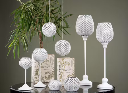 Ljusklot Sia Vit Värmeljus/led