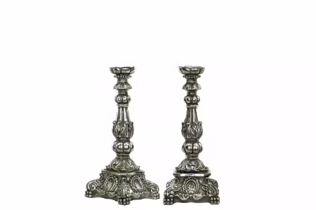 Ljusstake Enya Antik Silver Poly