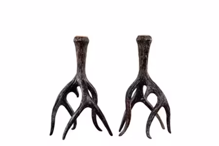 Ljusstake Renhorn Brun Poly