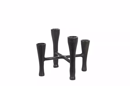 Ljusstake Svart Metall
