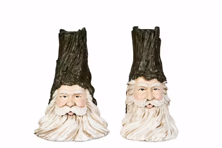Ljusstake Tomte Stubbe Grön Mix