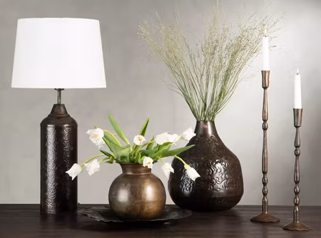 Lampfot Clover Antik Brun