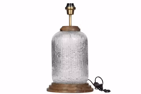 Lampfot Hava Glas/Trä