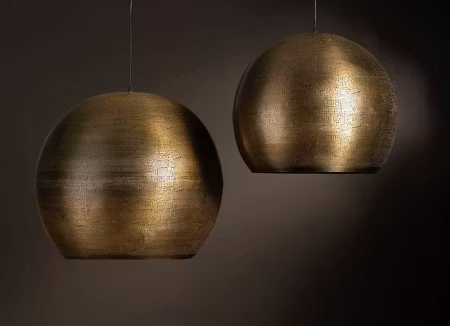 Taklampa Dots Antik Mässing