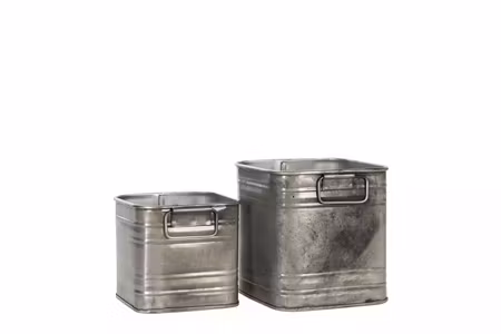 Kruka Kvadrat Cloudy/Rustyt