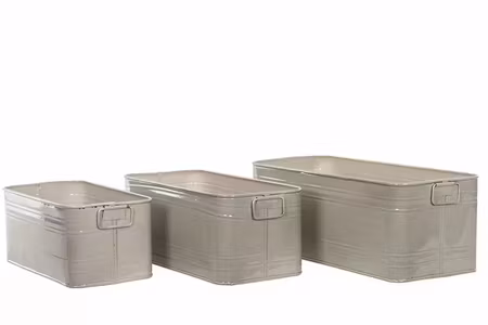 Kruka Kvadrat Emalj Sand