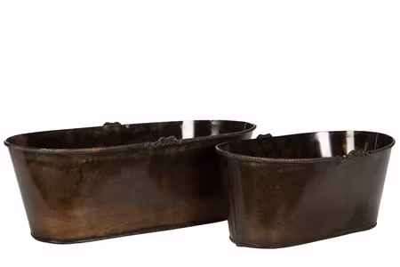 Kruka Rosendal Avlång Antik Brun