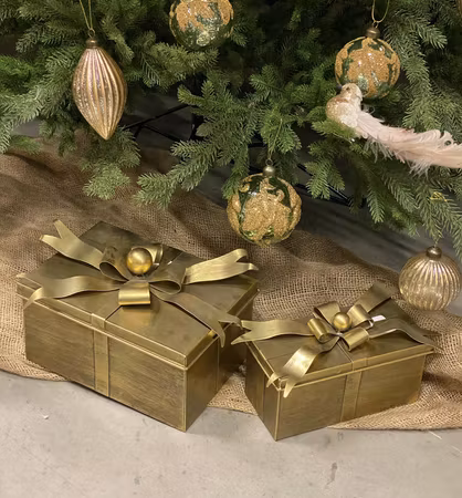 Box Paket Antik Mässing