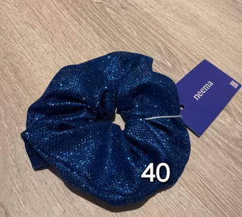 Blå glitter nr 40