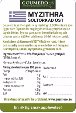 Soltorkadost(Myzithra) Riven 200g