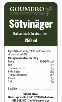 Goumero Sötvinäger