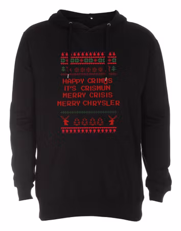 Happy Crimus Jul Hoodie - Svart
