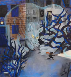 "Jag springer fort så jag inte hinner se" från "Förskolespöket"