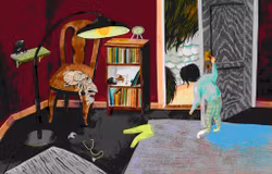 Ett underligt ljud utanför dörren...