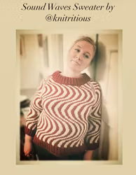 Sound Waves Sweater, kit garn+mönster