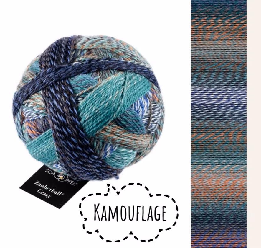 Raggsocksgarn Zauberball Stärke 6