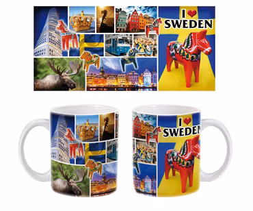 Sverige Mugg Dala häst