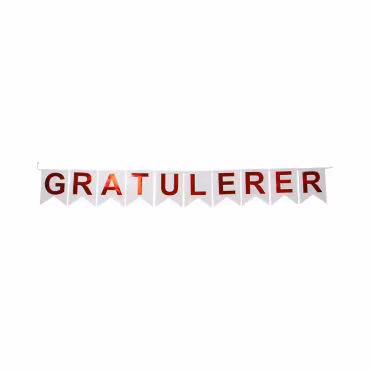 Banner "Gratulerar"