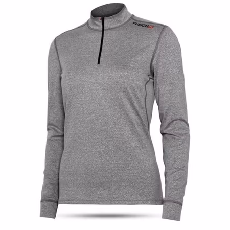 Fusion Womens C3 Zip neck Grey - Dam