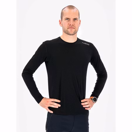 Fusion MENS MERINO 150 LS - Black - Herr