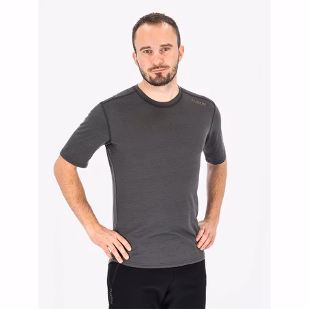 Fusion Mens Merino 150 T-Shirt - Grey - Herr