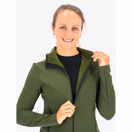 Fusion Womens Recharge Hoodie - Green - Dam