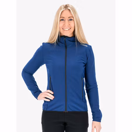 Fusion Womens Recharge Hoodie - Night Blue - Dam