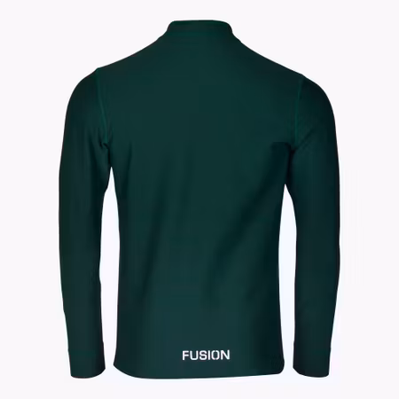 Fusion Mens Zip Neck Green - Herr