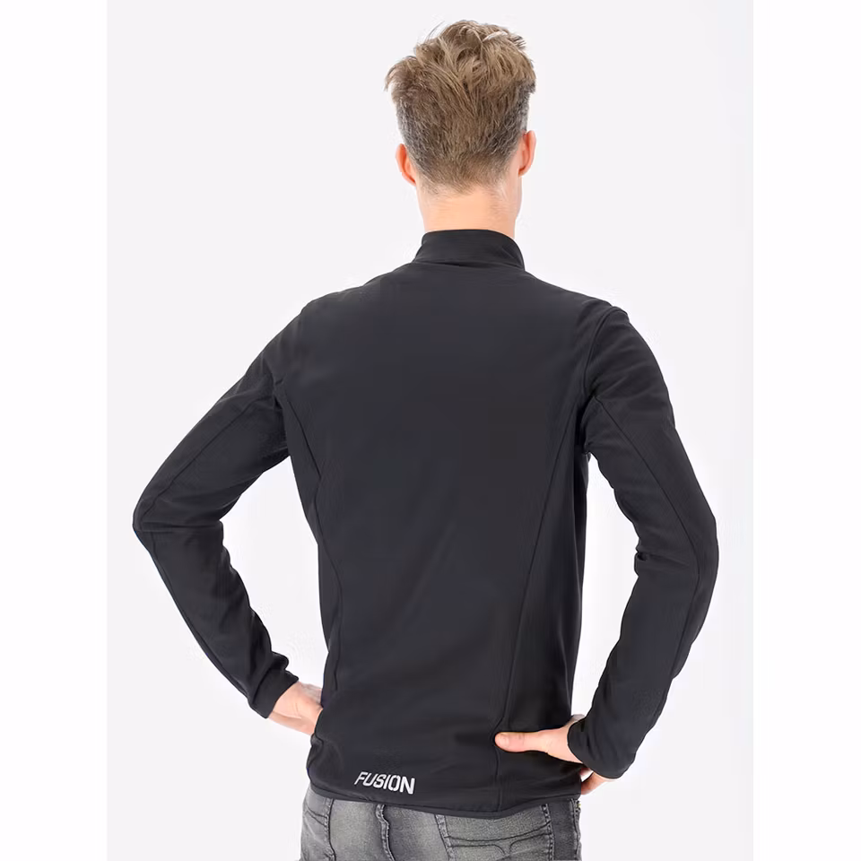 Fusion Mens Recharge Full Zip Black - Herr