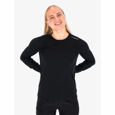 Fusion Merino 220 LS - Black - Dam
